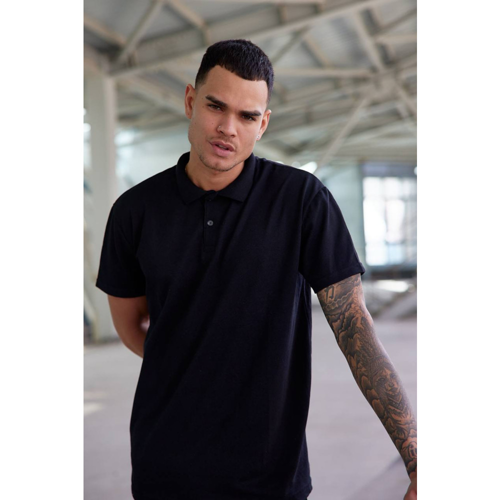 EKZMODA Regular Fit Siyah Erkek Polo Yakalı T-shirt - Siyah Tisort - Polo Yaka Tisort S Beden Bayan T-shirt Fiyatı