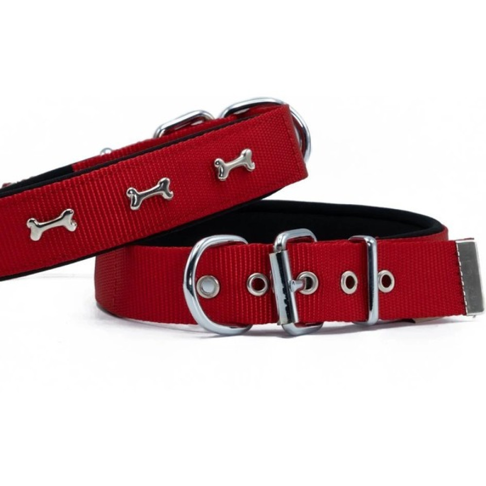 El-Biz Doggie Konfor Dokuma Kemikli Boyun Tasması Kırmızı 3.0 x 55 cm DSBT 3062 L Evcil Hayvan Ürünleri Fiyatı