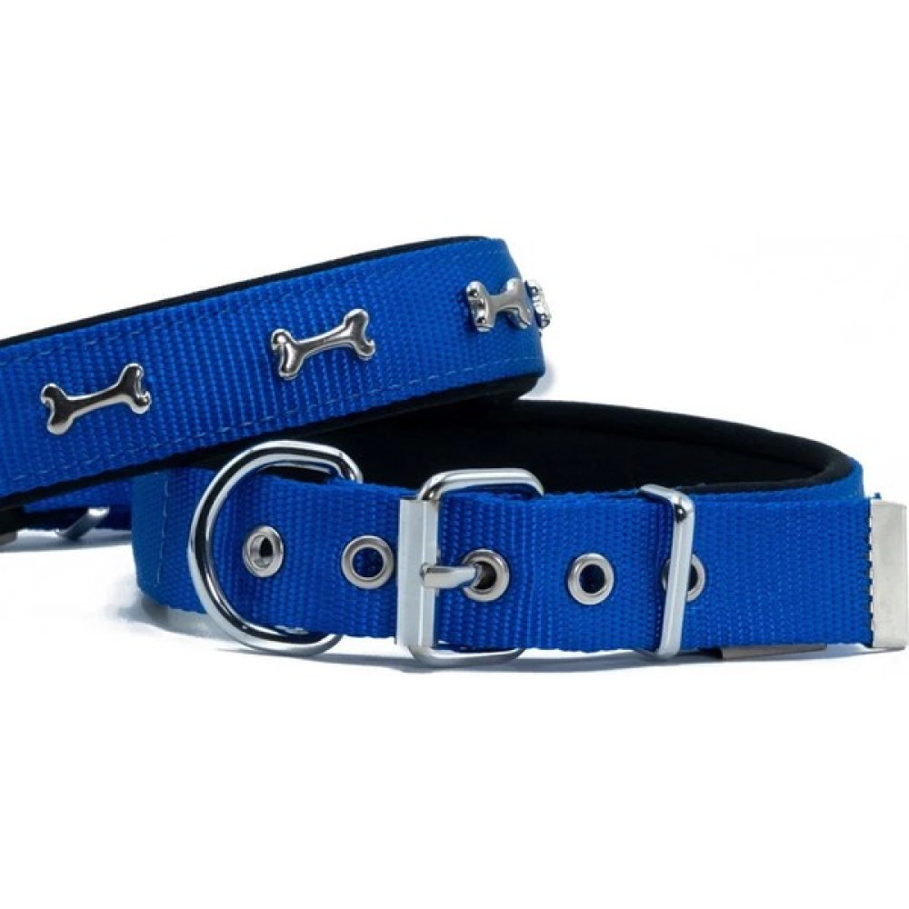 El-Biz Doggie Konfor Dokuma Kemikli Boyun Tasması Royal Blue 2.5 x 42 50 cm DSBT 2562 L Evcil Hayvan Ürünleri Fiyatı
