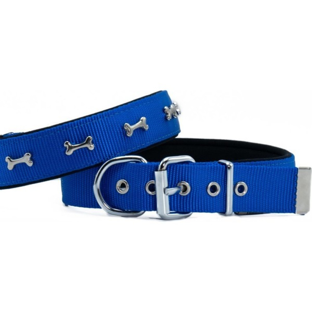 El-Biz Doggie Konfor Dokuma Kemikli Boyun Tasması Royal Blue 3.0 x 55 cm DSBT 3062 L Evcil Hayvan Ürünleri Fiyatı