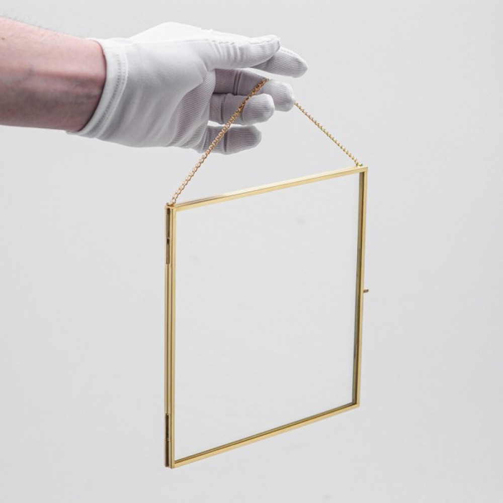 El Crea Designs Duvar Askılı Cam Resim Fotoğraf Çerçevesi Iskandinav Tarzı Dekorasyon Ham Pirinç Gold Brass 20X20CM Resim & Fotoğraf Çerçevesi Fiyatı