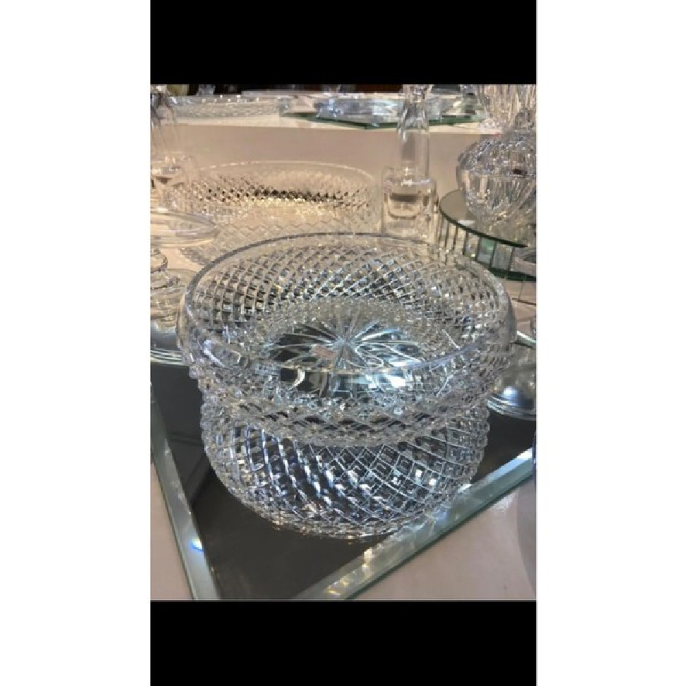 El Yapımı Kesme Kristal Cam Salata Kasesi / Sunum Kasesi 22 Cm - 1 Adet Kase Fiyatı