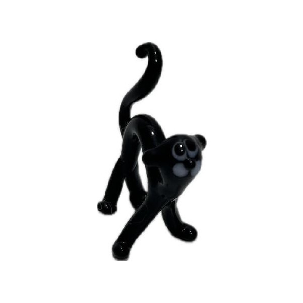 El Yapımı Mini Murano Cam Kedi Biblo A166-02 - 1 - Renkli Biblo Fiyatı