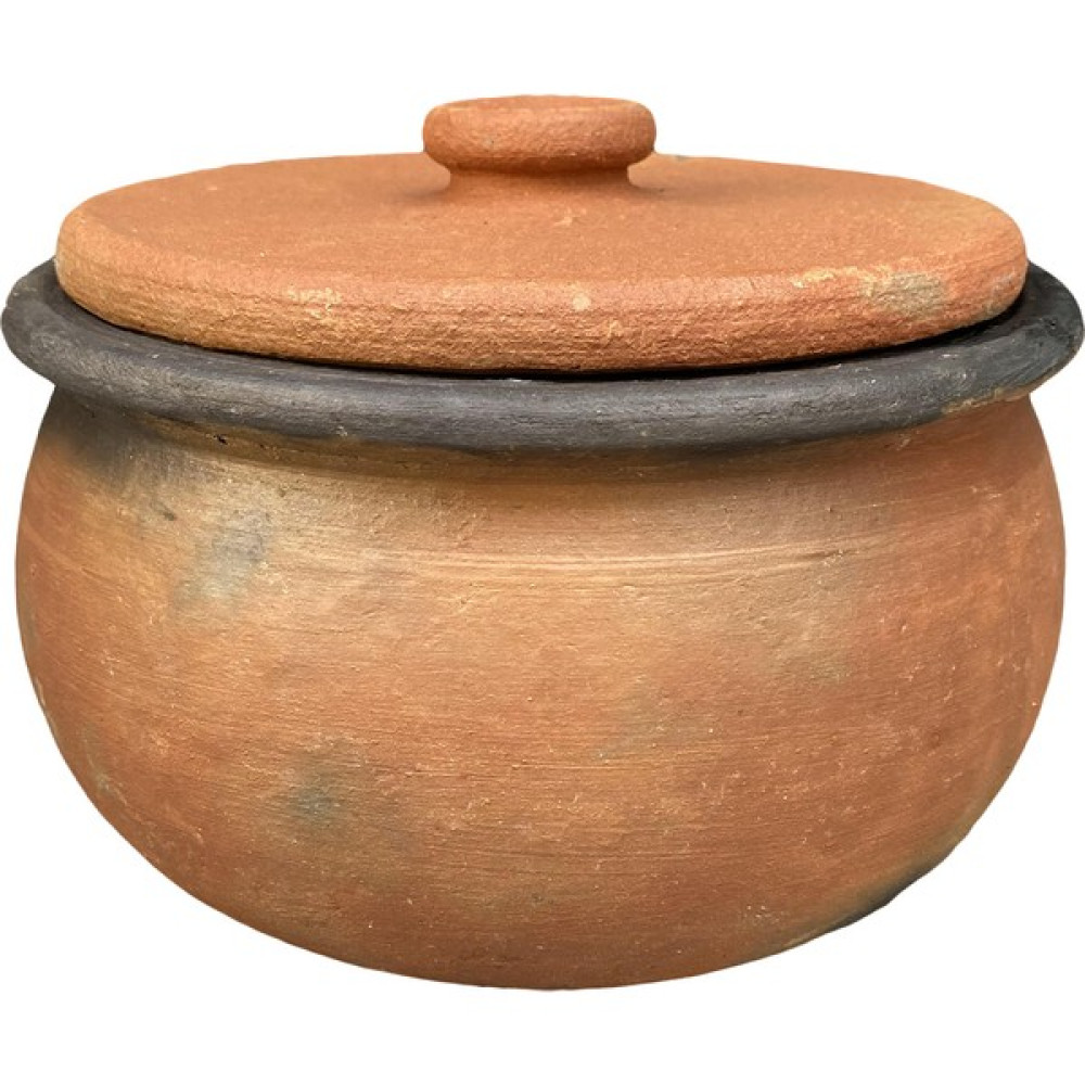 El Yapımı Toprak Çömlek Güveç ve Calla Orta Boy Tencere 6-8 Kişilik - 22 x 11 cm Tepsiler / Fırın Kapları Fiyatı