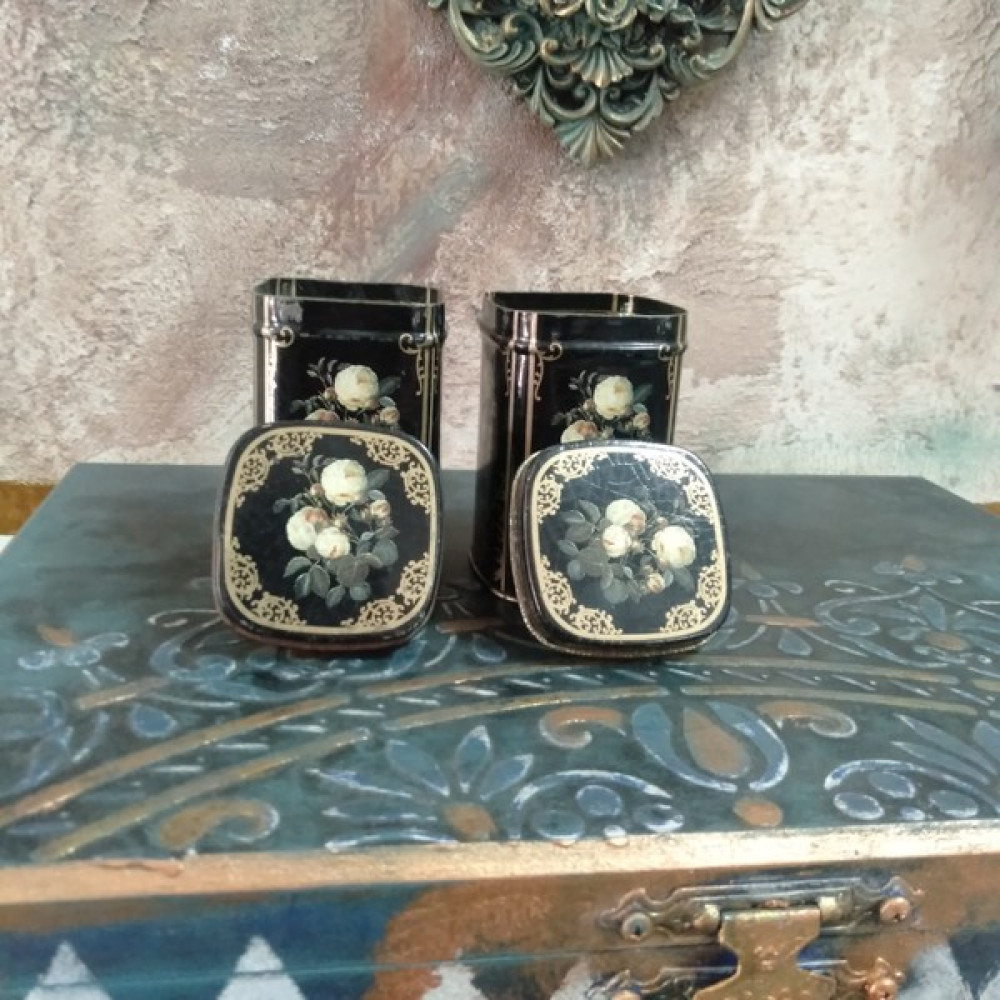 El Yapımı Vintage Teneke Kutu Eşya Saklama Kutusu Fiyatı