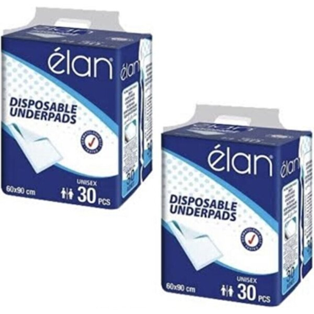 Elan Yatak Koruyucu Örtü 60x90 Cm 30 Lu 2 Paket - 1 Hasta Bezleri ve Temizliği Fiyatı