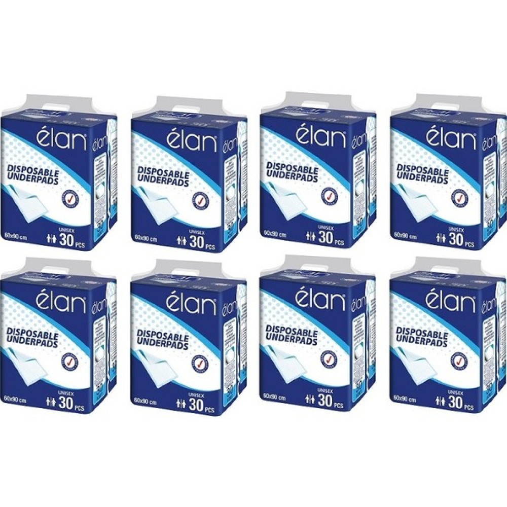Elan Yatak Koruyucu Serme Bez 60 cm x 90 cm 30'lu Paket - 8 Adet - 60 x 90 cm Alez / Yatak Koruyucu Fiyatı