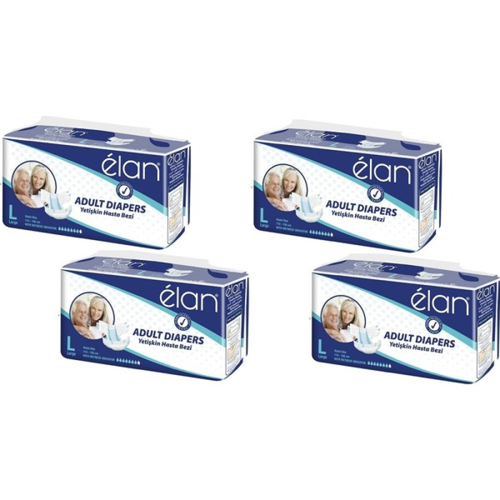 Elan Yetişkin Hasta Bezi Large Beden 30'lu Paket - 4 Adet - L Oto Boyaları Fiyatı