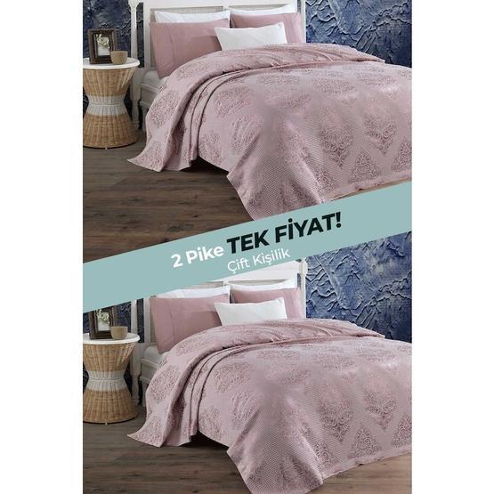 Elart Montana Pamuklu Gülkurusu Çift Kişilik Pike