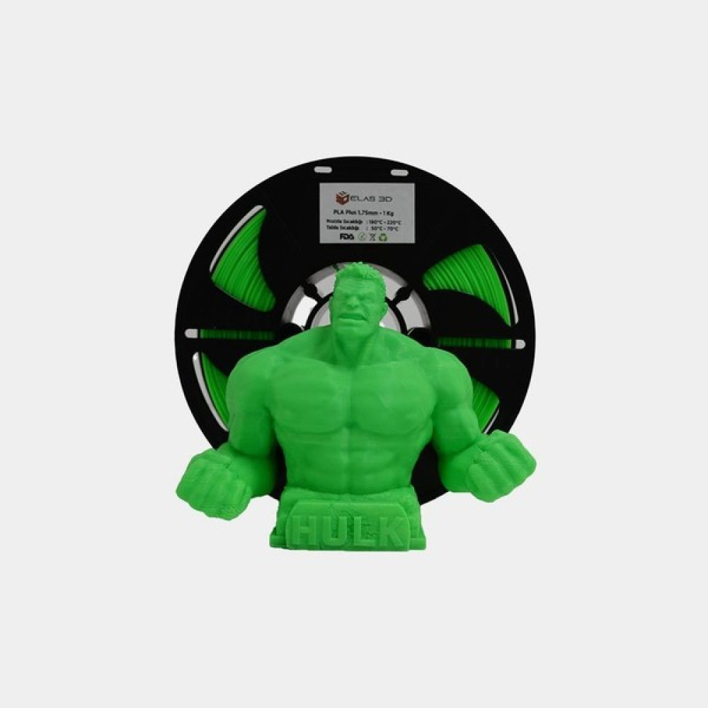 Elas 3D Pla Plus Filament 1.75 mm 1 kg Fıstık Yeşili Filament Fiyatı