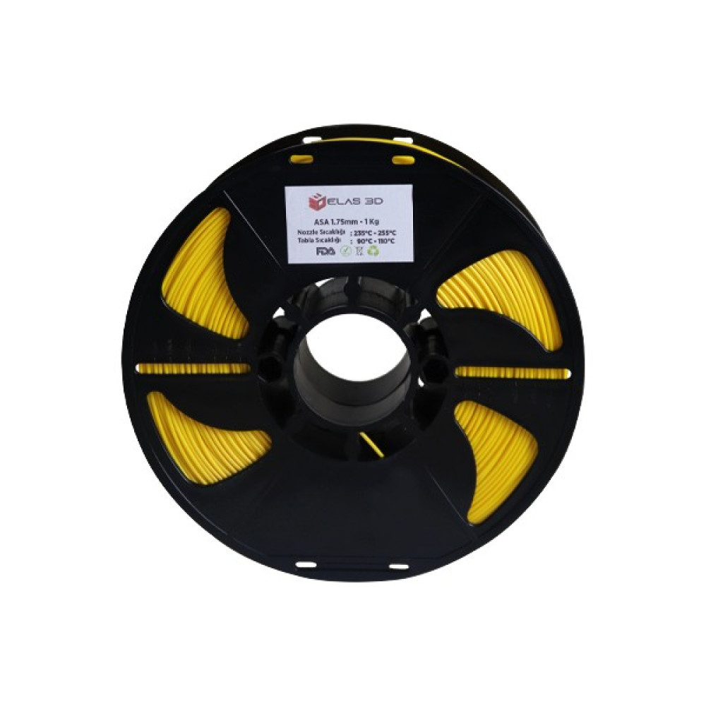 Elas Asa Sarı Filament 1.75MM 1kg Standart Filament Fiyatı