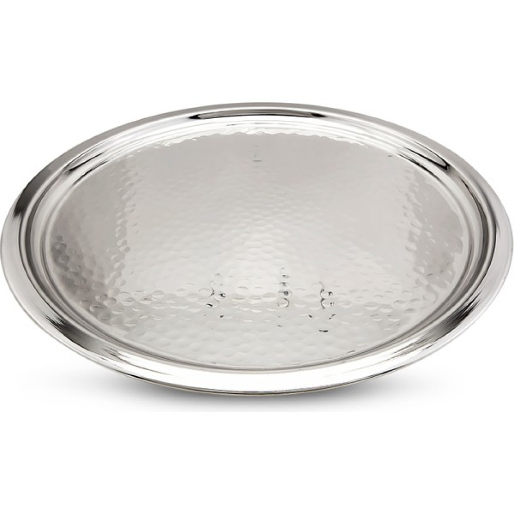 Elbeten Zeytinyağları Elbeten Home Dövme Tepsi 35 cm - Gümüş Servis Tepsisi Fiyatı