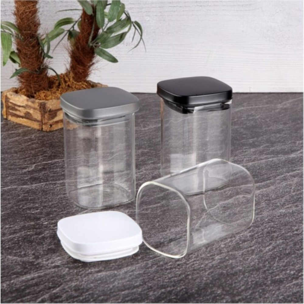 Elçin Renkli Metal Kapaklı Cam Kavanoz 250ML Siyah Kapak - 250 ml Saklama Kapları Fiyatı