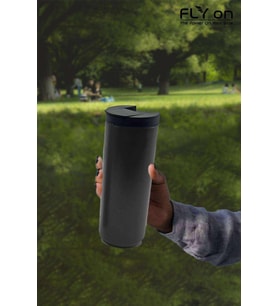 Flyon Çift Katmanlı Metal Termos 500 ml - Siyah Termoslar Fiyatı