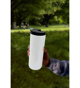 Flyon Çift Katmanlı Metal Termos 500 ml - Beyaz Termoslar Fiyatı