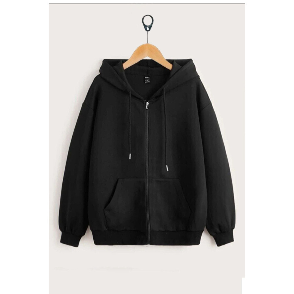 Eldemir Unisex Gri Kapşonlu Hırka Fermuarlı Sweat M Beden Kadın Hırka Fiyatı