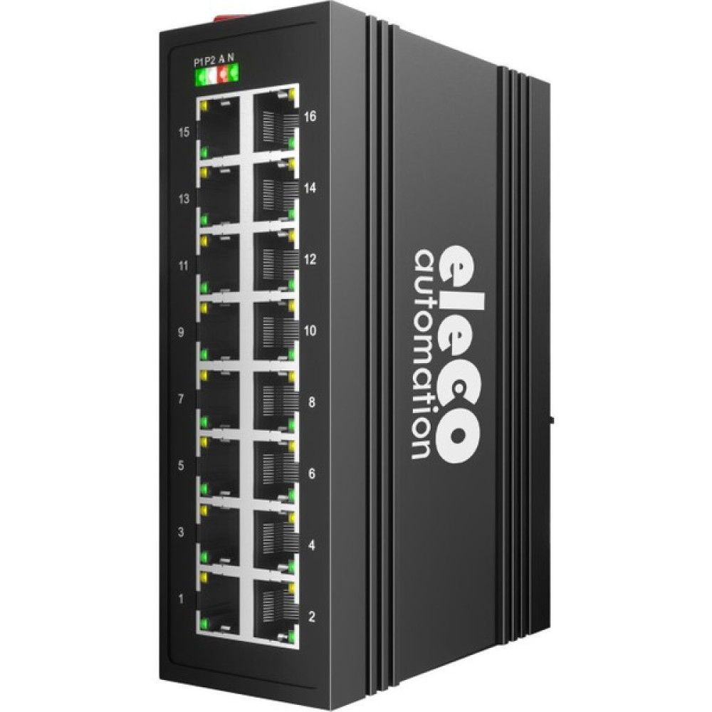 Eleco - ELOS-F5-16TX Endüstriyel Yönetimsiz Ethernet Swıtch 16 Port Oto Boyaları Fiyatı