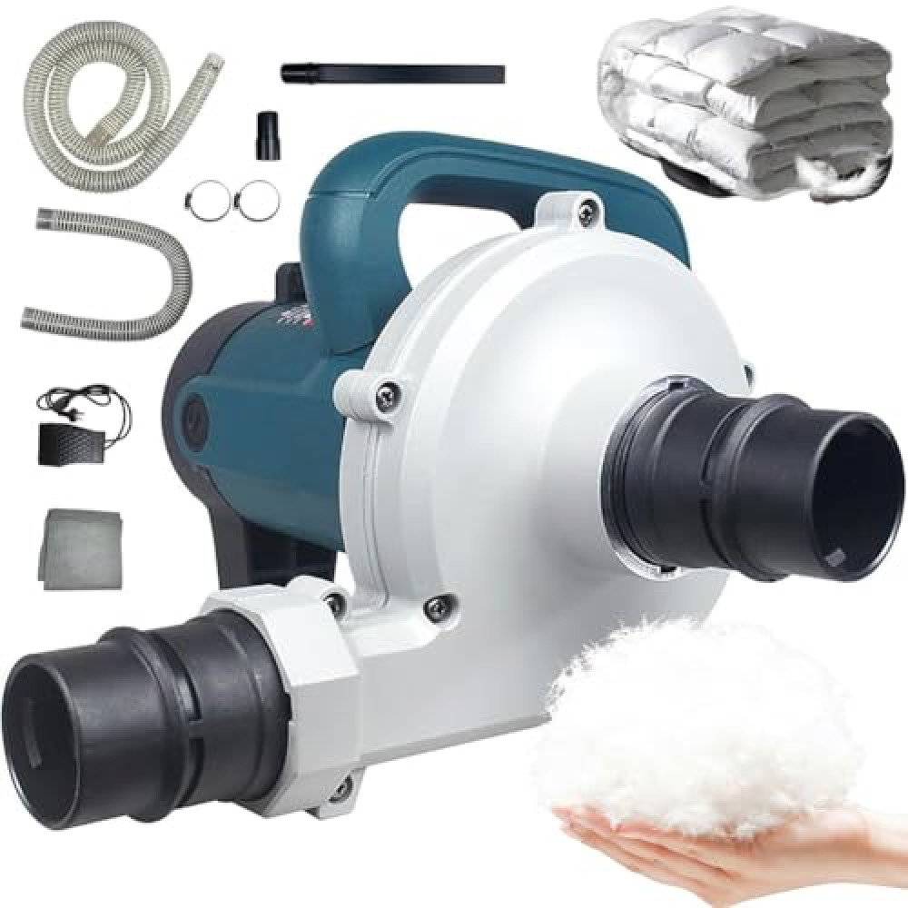 Electric Down Filling Machine, Feather Down Stuffing Machine Dust Sucking Machine, with Foot Control Switch, 6 Speed Adjustment, for Shopping Mall