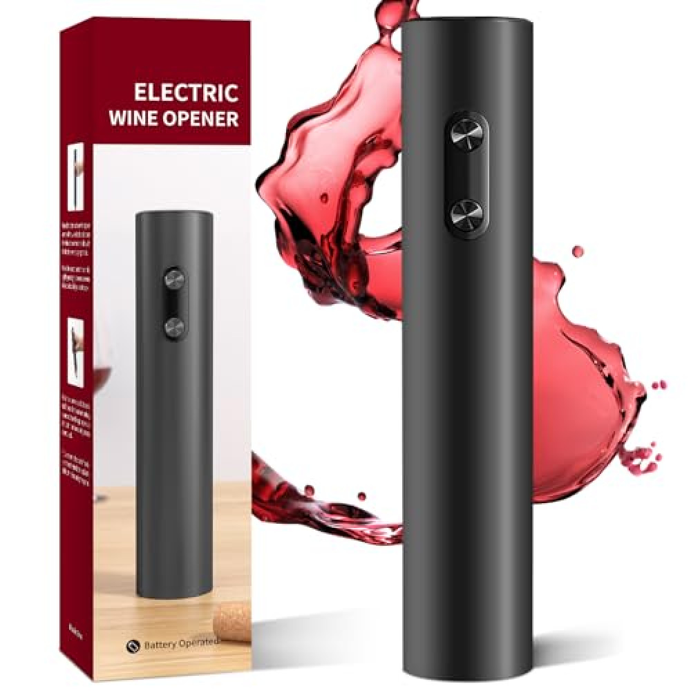 Electric Wine Opener, Battery Operated Wine Bottle Openers, Simple Cork Remover, Efficient Corkscrew Bottle Opener for Home Kitchen Party Wedding
