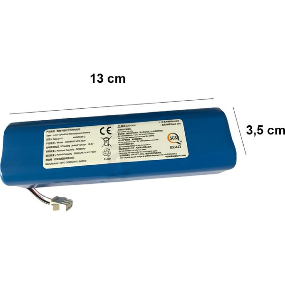 Electroll 14.4V 5200 Mah Uyumlu Li-ion Pil Robot Süpürge Bataryası - Mavi Robot Süpürgeler Fiyatı