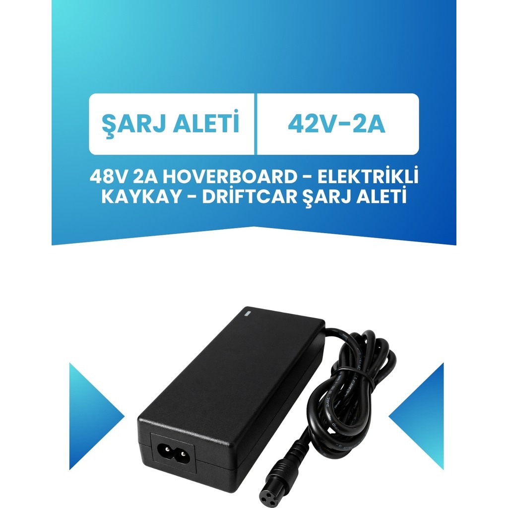 Electroll 42V 2A Şarj Aleti Hoverboard , Elektrikli Kaykay , Drift Car 36V Bataryalı Tüm Modellerle Uyumlu Şarj Aleti Laptop Batarya Pil Fiyatı