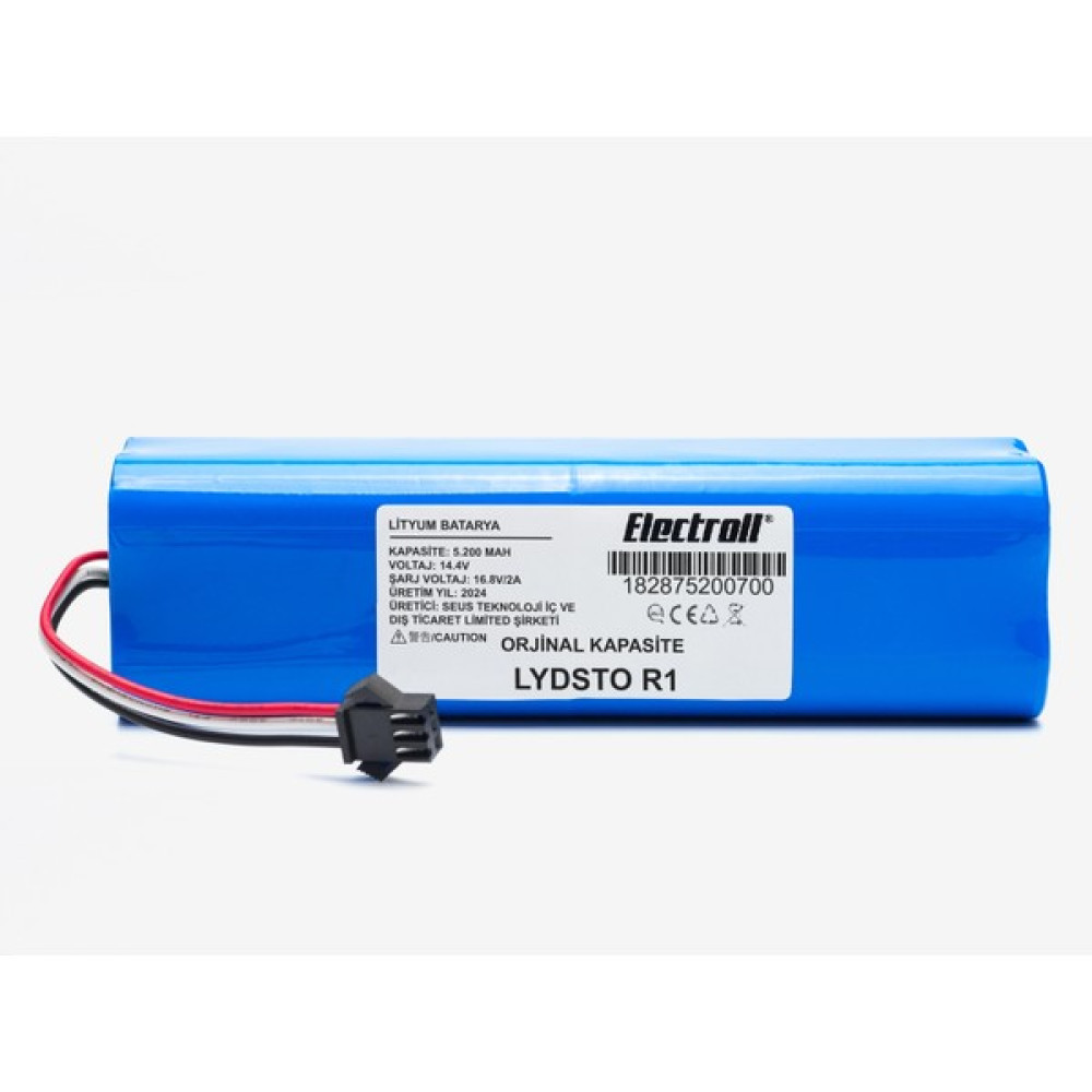 Electroll Lydsto R1 Vacuum Akıllı Robot Süpürge Bataryası 14.4V 5200MAH Elektrikli Süpürge Aksesuarları Fiyatı