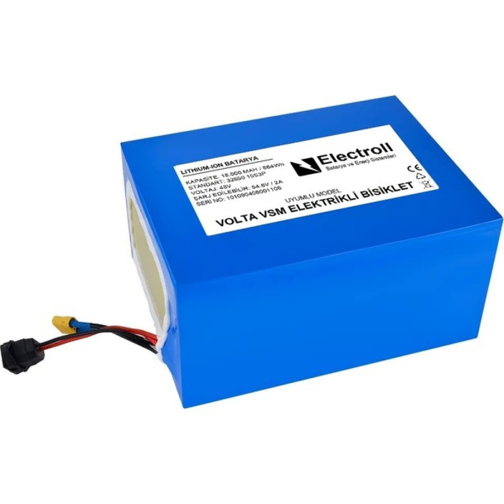 Electroll Volta Vsm 48V 18 Ah Lifepo4 (Elektrikli Bisiklet Için Akü) Elektrikli Bisikletler Fiyatı