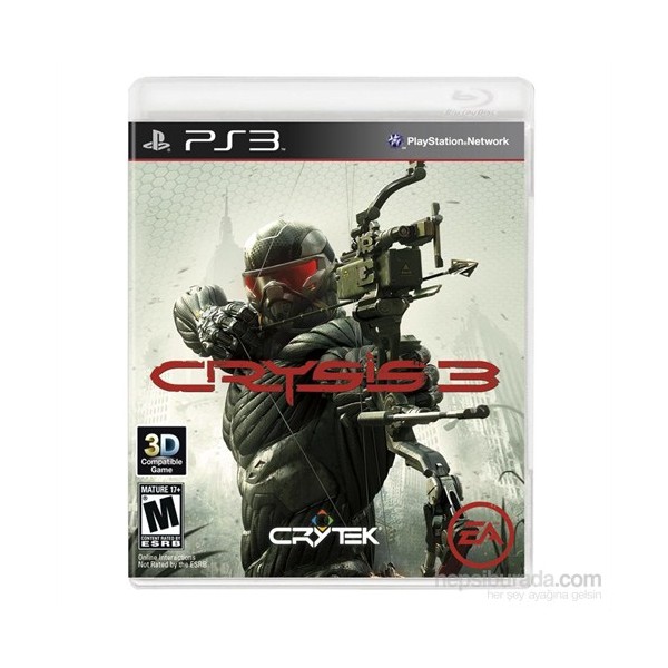 Electronic Arts Crysis 3 Türkçe PS3 Aksiyon Oyunu FPS Türünde Playstation 3 Uyumlu Eğlenceli Deneyim SSD / Solid State Drive Fiyatı