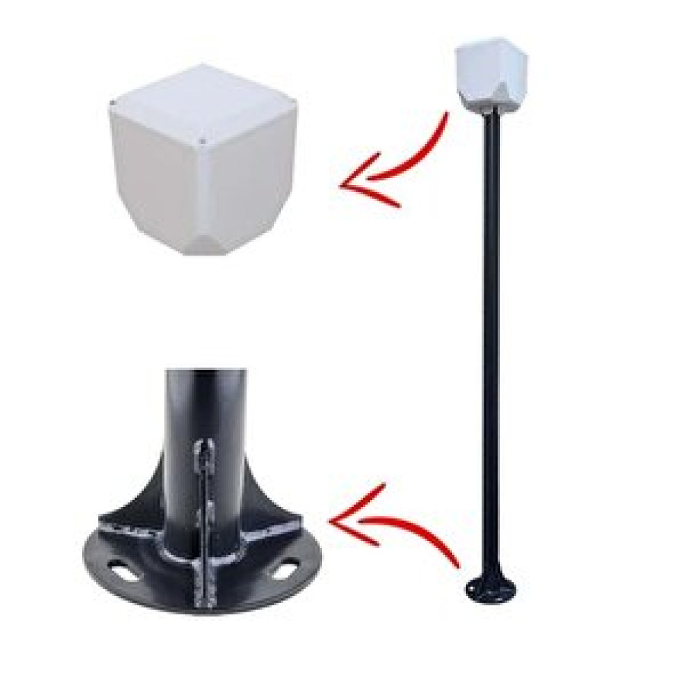 Electroon 1.5 Metre Metal Kamera Direk +küp Antrasit Fırın Boyalı Güvenlik Sistemleri & Aksesuarları Fiyatı