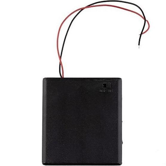 Electroon 4xAA 4'lü Anahtarlı Kapaklı Kalem Pil Kutusu