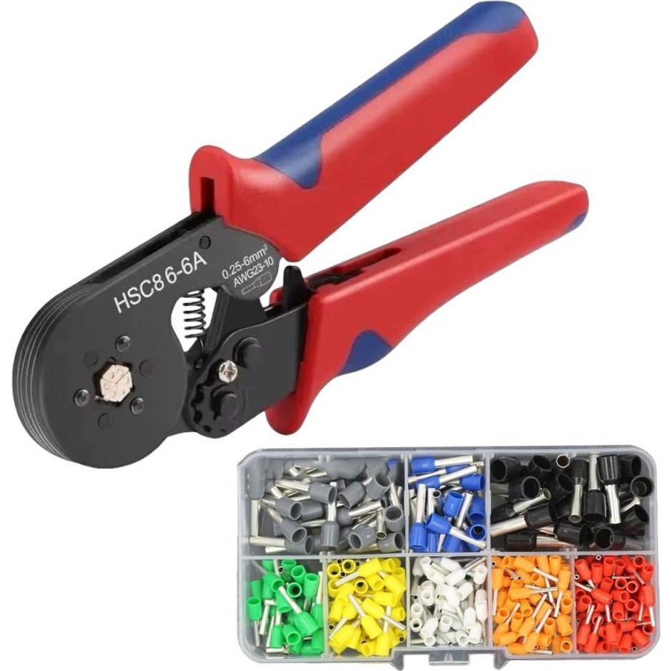 Electroon Hsc8 6-6A Terminal Sıkma Pensesi 0.25-6mm2 AWG23-10 +300PARÇA Kablo Pabucu Set - " - Çok Renkli SSD / Solid State Drive Fiyatı