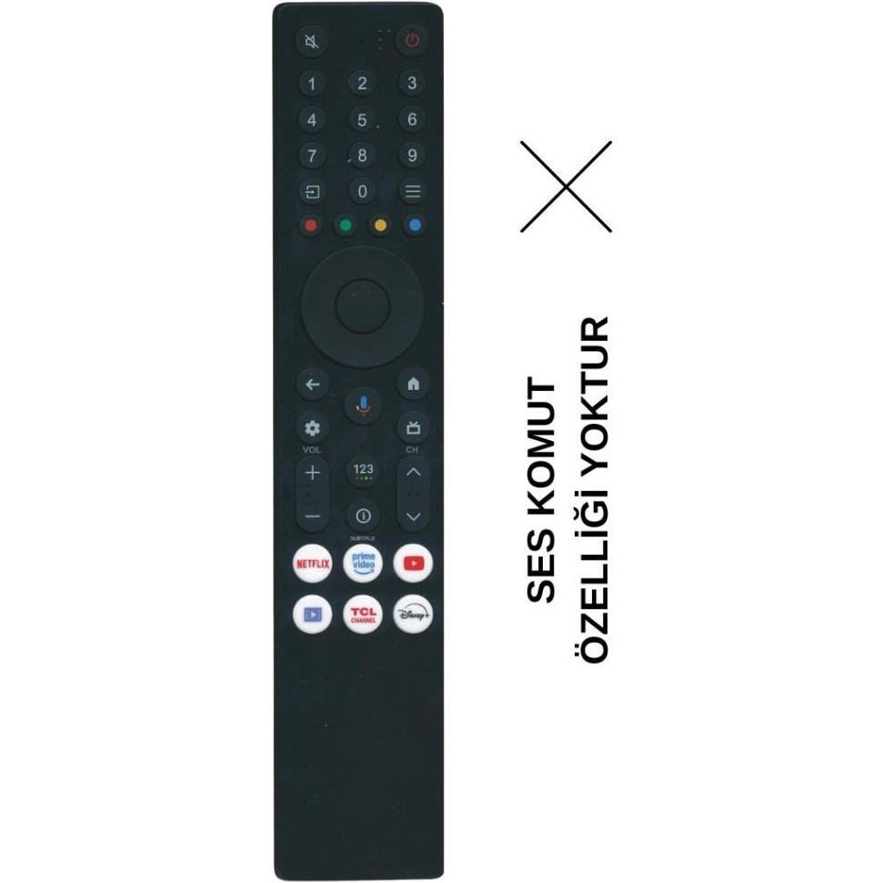Electroon Tcl RC833A Fmb1-Ir Android Tv Kumanda - Ses Komutsuz - Siyah TV Aksesuarları Fiyatı