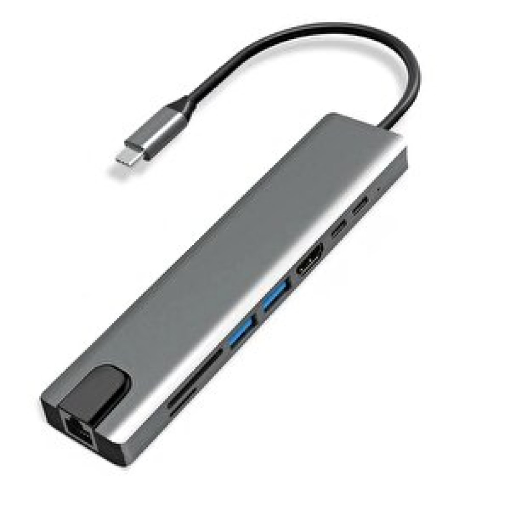 Electroon Type-c 8in1 Usb 3.0 Tip C Usb-c Hub 4k Hdmi Dönüştürücü HDMI Kablo Fiyatı
