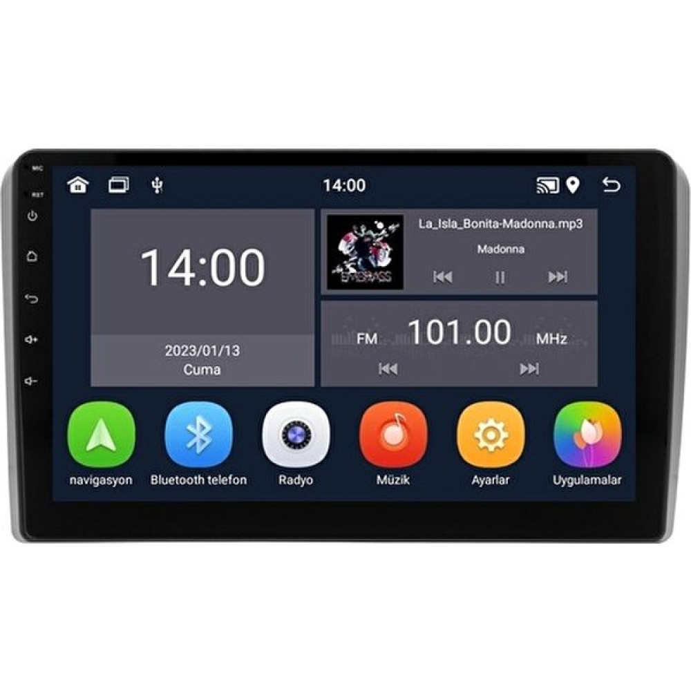 ELECTROPAD Audi A3 Android Multimedya Sistemi - Kablosuz Apple Car Play - Android Auto (2005-2012) - Siyah Oto Görüntü Sistemleri Fiyatı