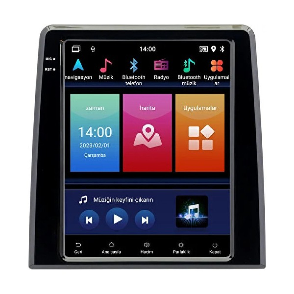 ELECTROPAD Renault Clio 5 Android Multimedya Sistemi - Kablosuz Apple Car Play - Android Auto (2020-2023) - Siyah Oto Görüntü Sistemleri Fiyatı