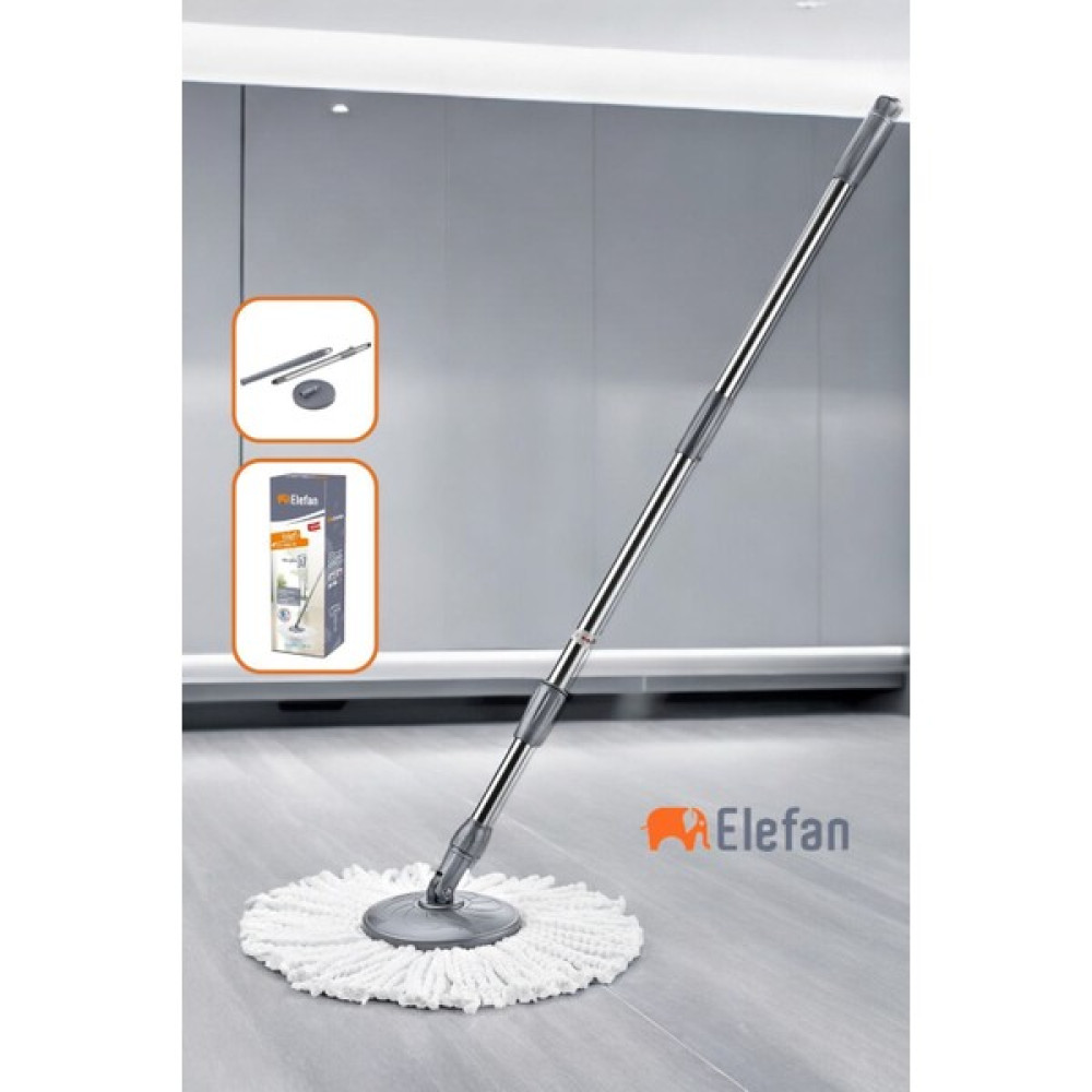 Elefan Döner Başlıklı Temizlik Mop Seti : Sap+Başlık+Mikrofiber Paspas - Mavi Araca Özel Paspaslar Fiyatı