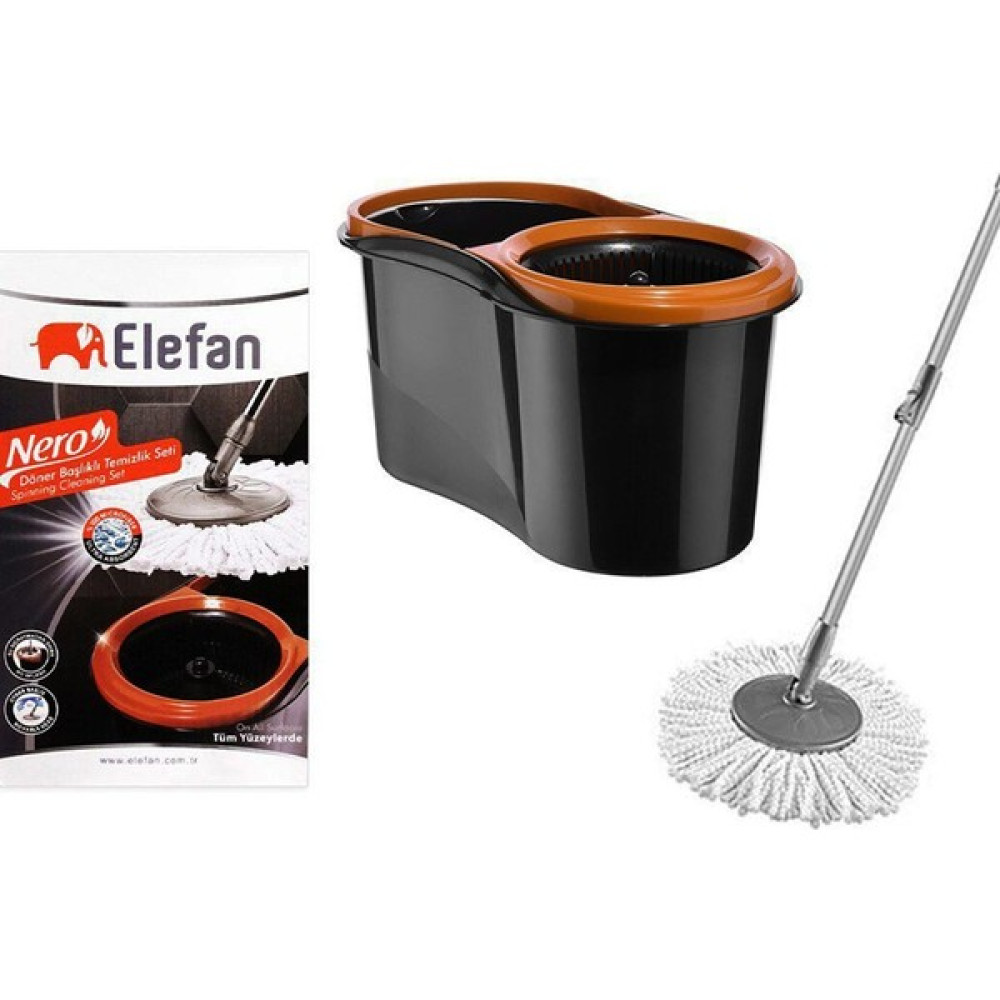 Elefan Nero Spin Mop Seti 16L Siyah Temizlik Malzemeleri Fiyatı