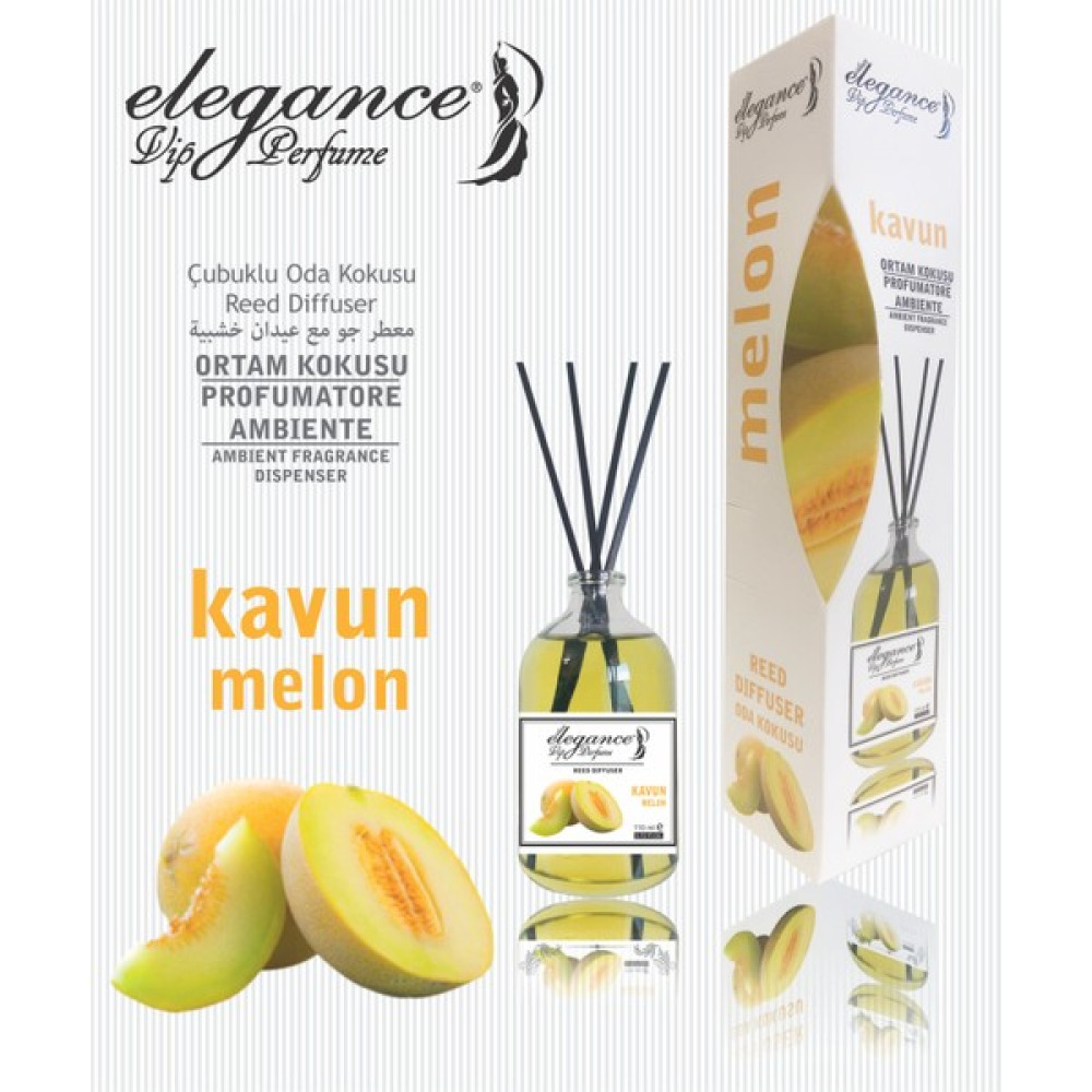 Elegance Vip Perfume Kavun Reed Diffuser Bambu Çubuklu Oda Kokusu 110 ml Oda Kokusu Fiyatı