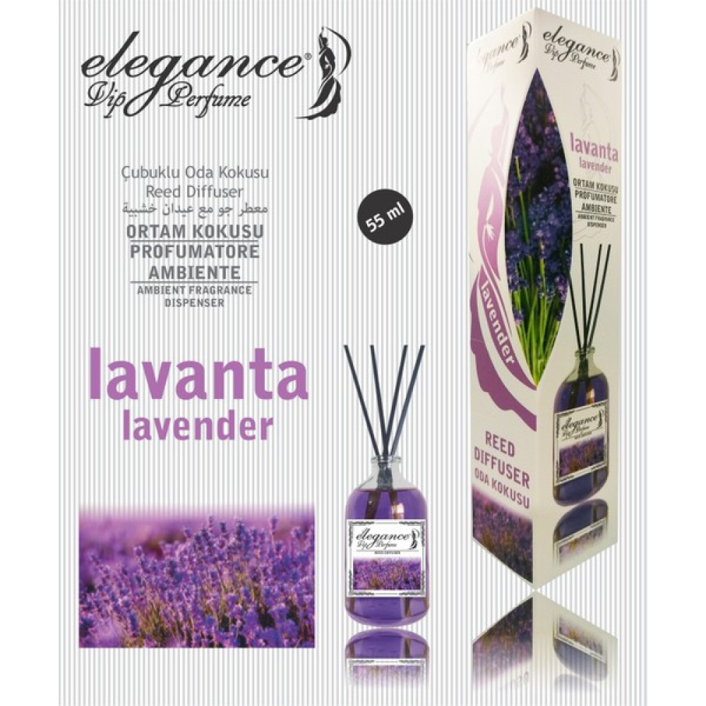 Elegance Vip Perfume Lavanta Reed Diffuser Bambu Çubuklu Oda Kokusu 55 ml Oda Kokusu Fiyatı