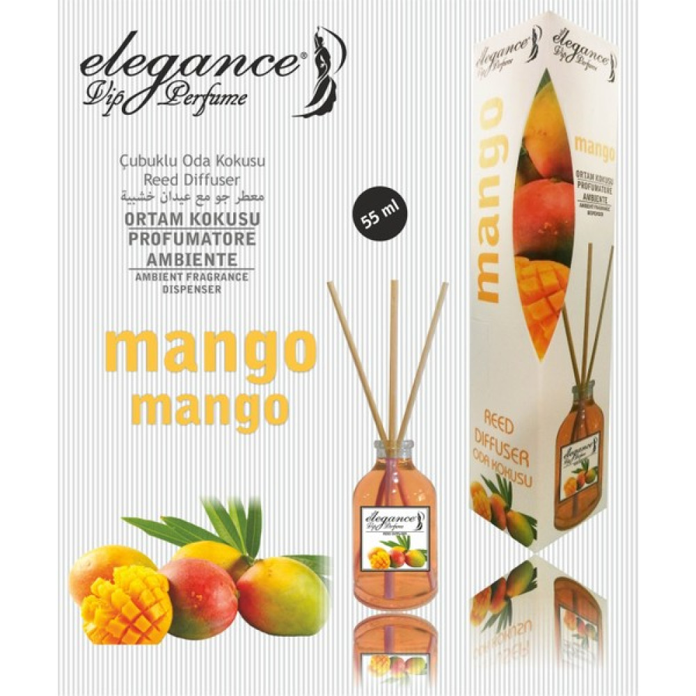 Elegance Vip Perfume Mango Reed Diffuser Bambu Cubuklu Oda Kokusu 55 ml Oda Kokusu Fiyatı