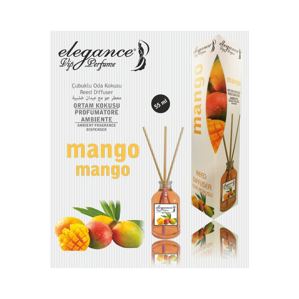 Elegance vip Perfume Özel Fiyat - Mango Reed Diffuser Bambu Cubuklu Oda Kokusu (55 Ml) Oda Kokusu Fiyatı