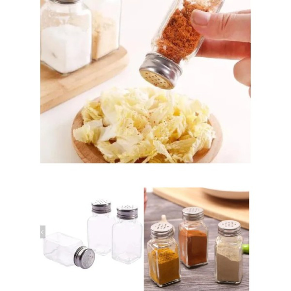 Elegancev Cam Tuzluk Karabiberlik Mini Baharatlık - 2 Adet - Gri - 100 ml Baharat Setleri & Baharatlıklar Fiyatı