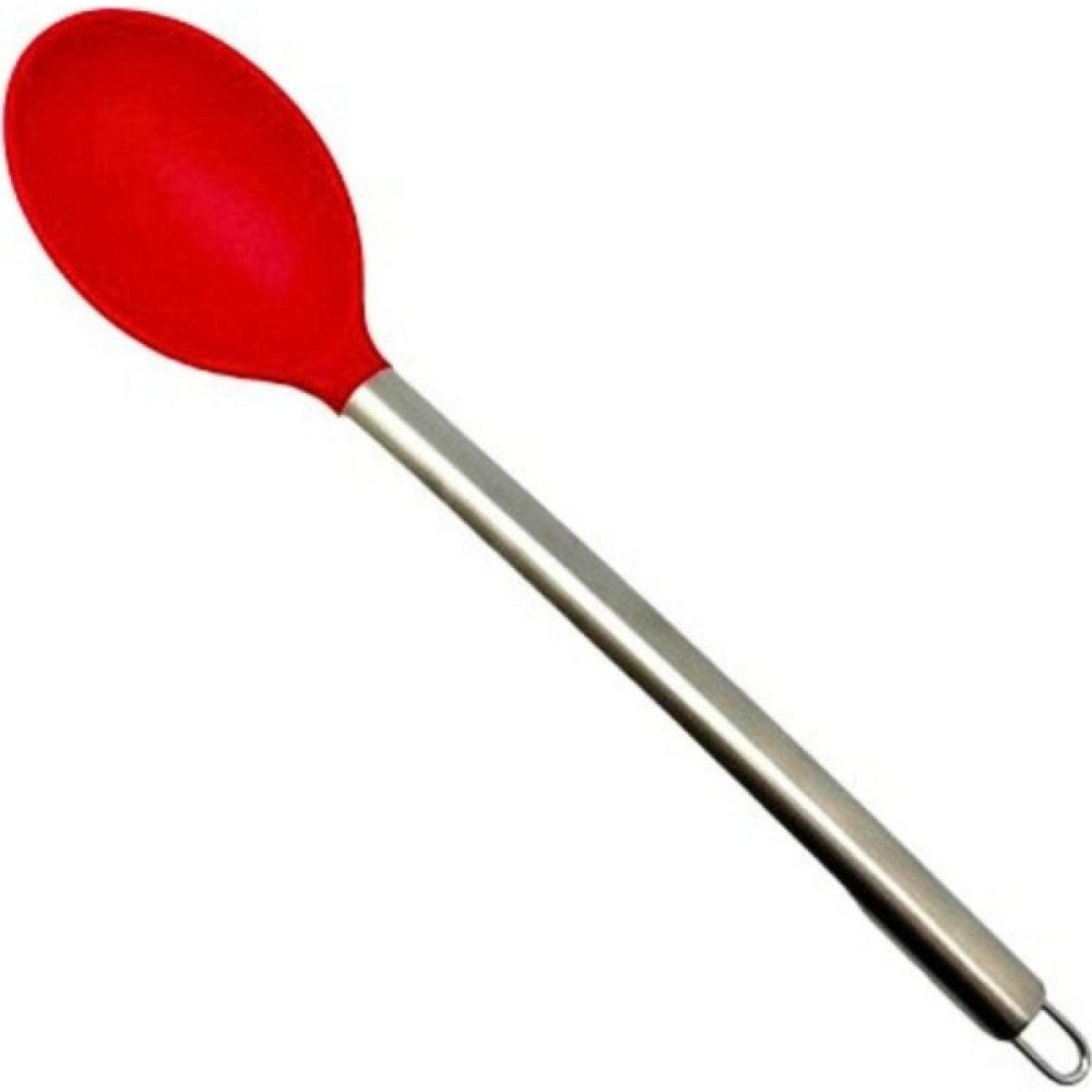 Elegancev Çelik Saplı Silikon Kaşık - Kırmızı Çatal / Kaşık / Bıçak Takımları Fiyatı