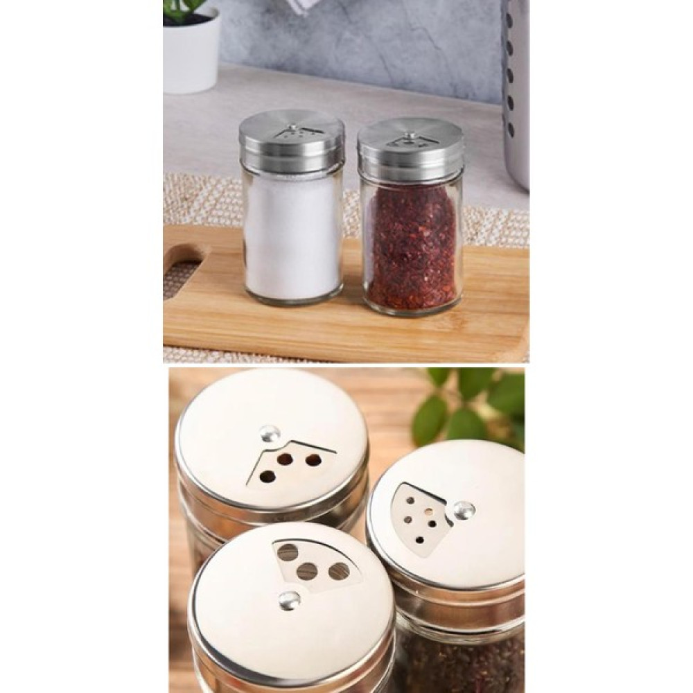 Elegancev Metal Kapaklı Dökme Ayarlı Cam Tuzluk Karabiberlik 2 Adet - Gri - 80 ml Baharat Setleri & Baharatlıklar Fiyatı