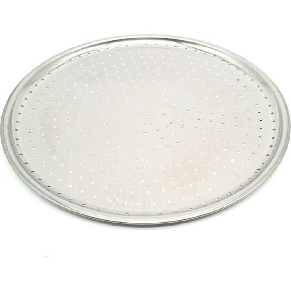 Elegancev Paslanmaz Çelik Delikli Pizza Pişirme Fırın Tepsisi-32 cm - 32 cm - Gümüş Tepsiler / Fırın Kapları Fiyatı