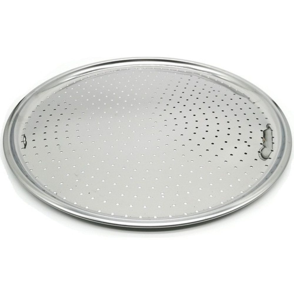 Elegancev Paslanmaz Çelik Delikli Pizza Pişirme Fırın Tepsisi-36 cm - 36 cm - Gümüş Tepsiler / Fırın Kapları Fiyatı