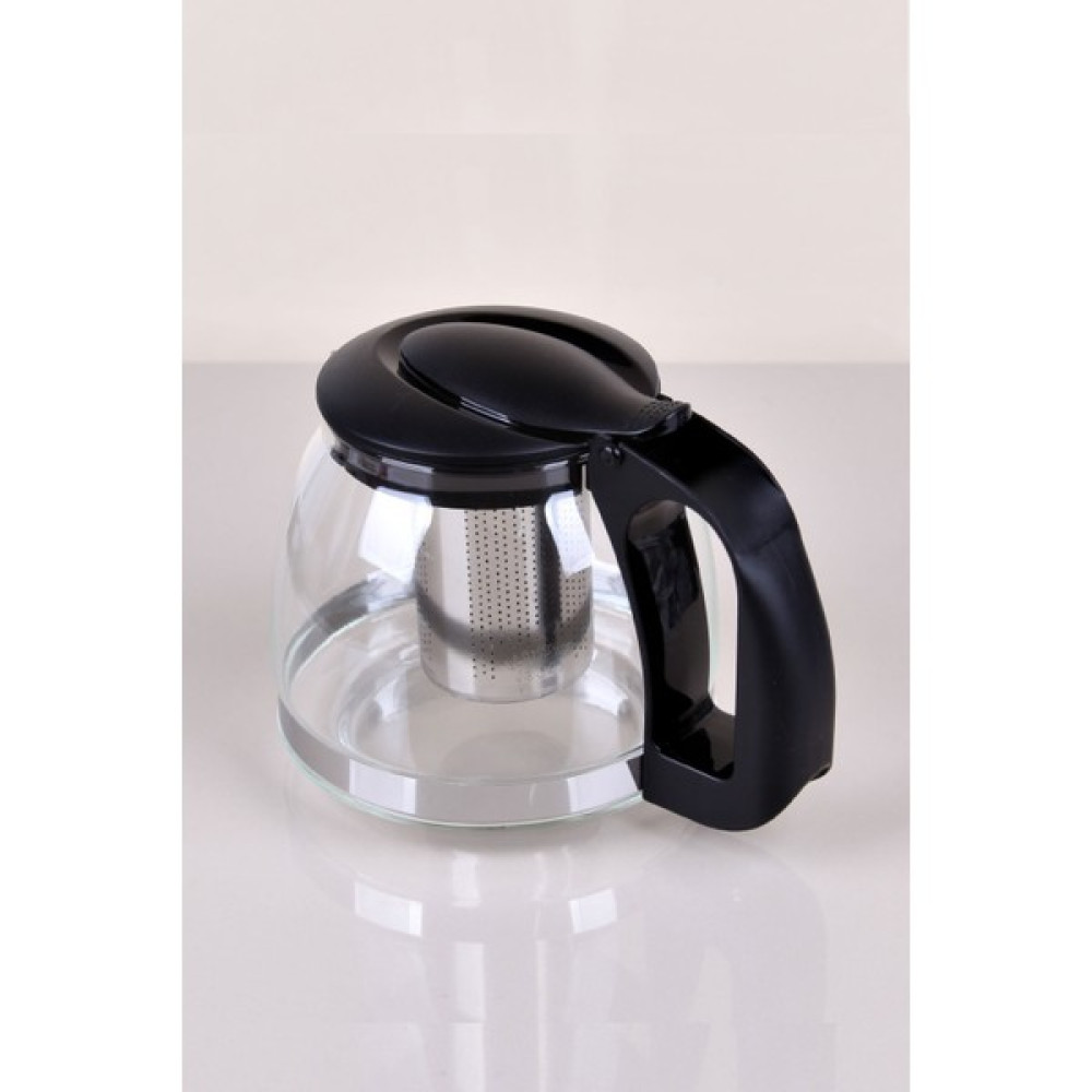 Elegancev Süzgeçli Cam Demlik-Çaycı Çaydanlık Üzeri Tek DEMLİK-1250 Ml-Syh - Siyah - yok Çay / Çaydanlık Setleri Fiyatı