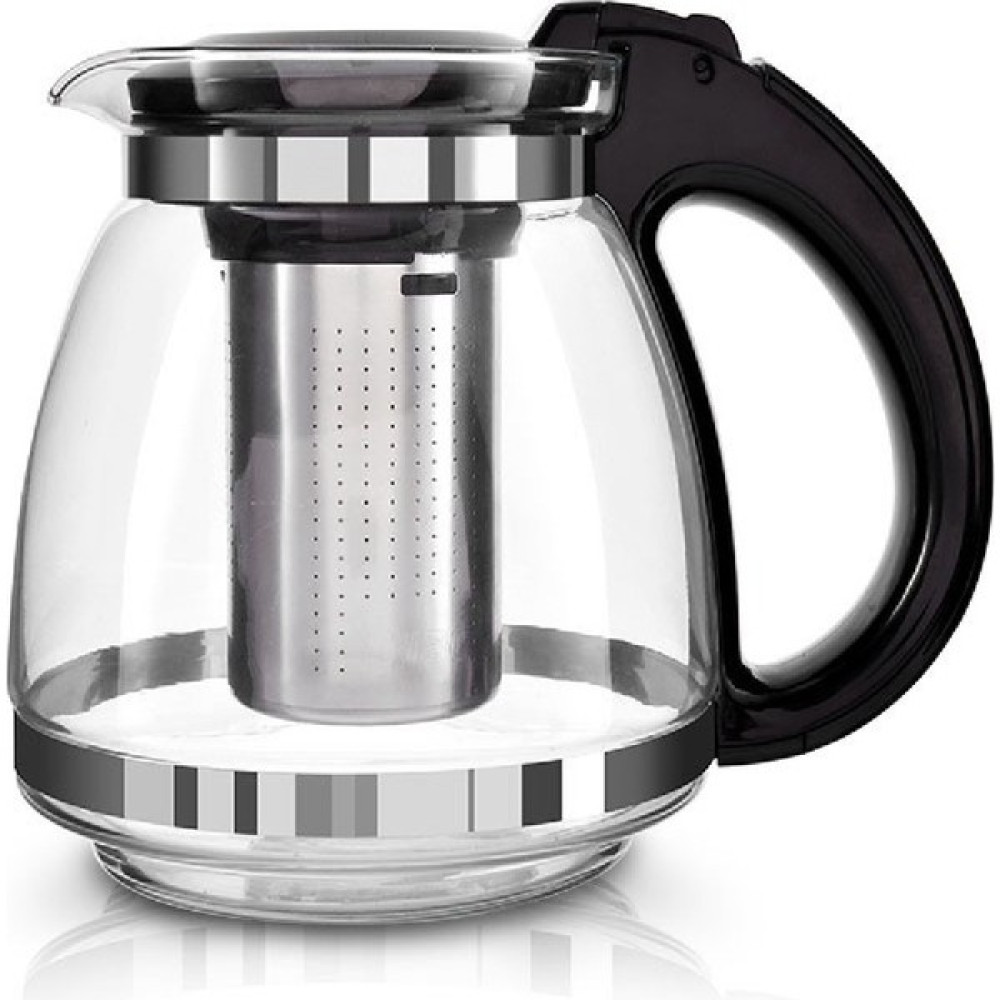 Elegancev Süzgeçli Cam Demlik-Çaycı Çaydanlık Üzeri Tek DEMLİK-1500 Ml-Syh - Siyah - yok Çay / Çaydanlık Setleri Fiyatı