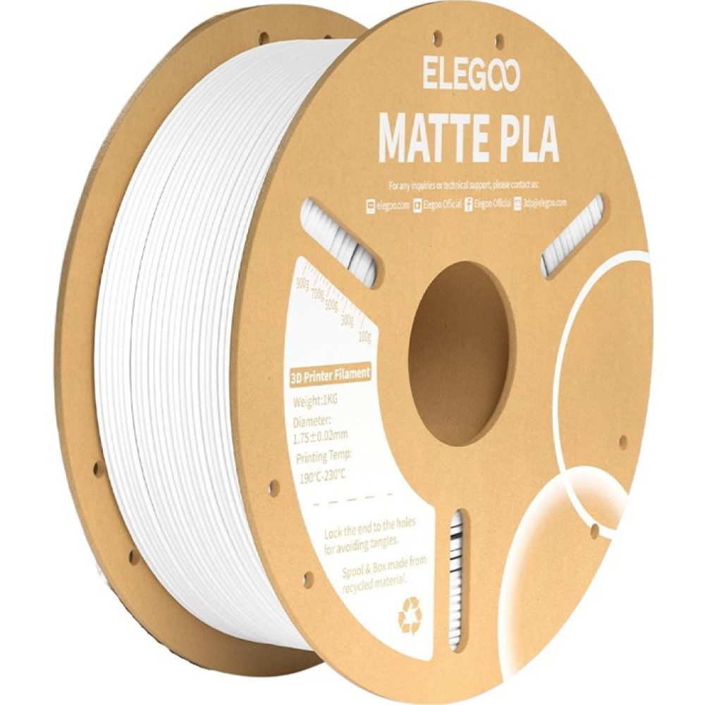 Elegoo Pla Matte Filament Beyaz Filament Fiyatı