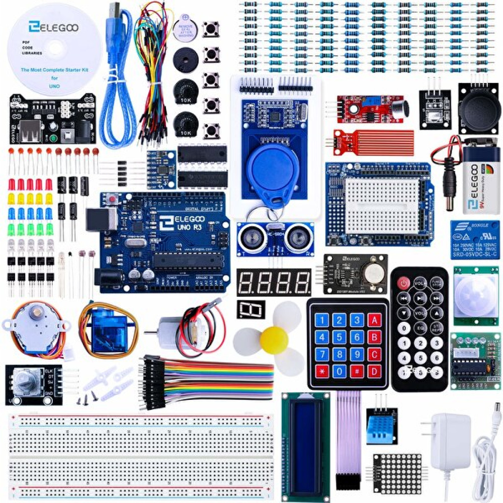Elegoo Uno R3 Arduino Ide ile Uyumlu Proje Tam Başlangıç Kiti (63 Parça) (Yurt Dışından) Oyun & Hobi Fiyatı